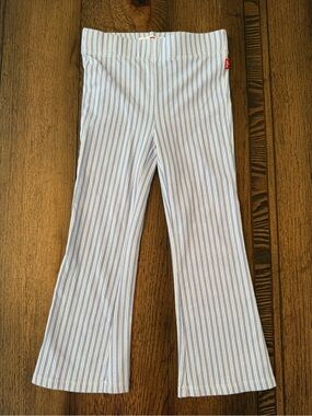 New Levi's toddler girls 4T flare pants Levi's Kids Light Blue White Stripes